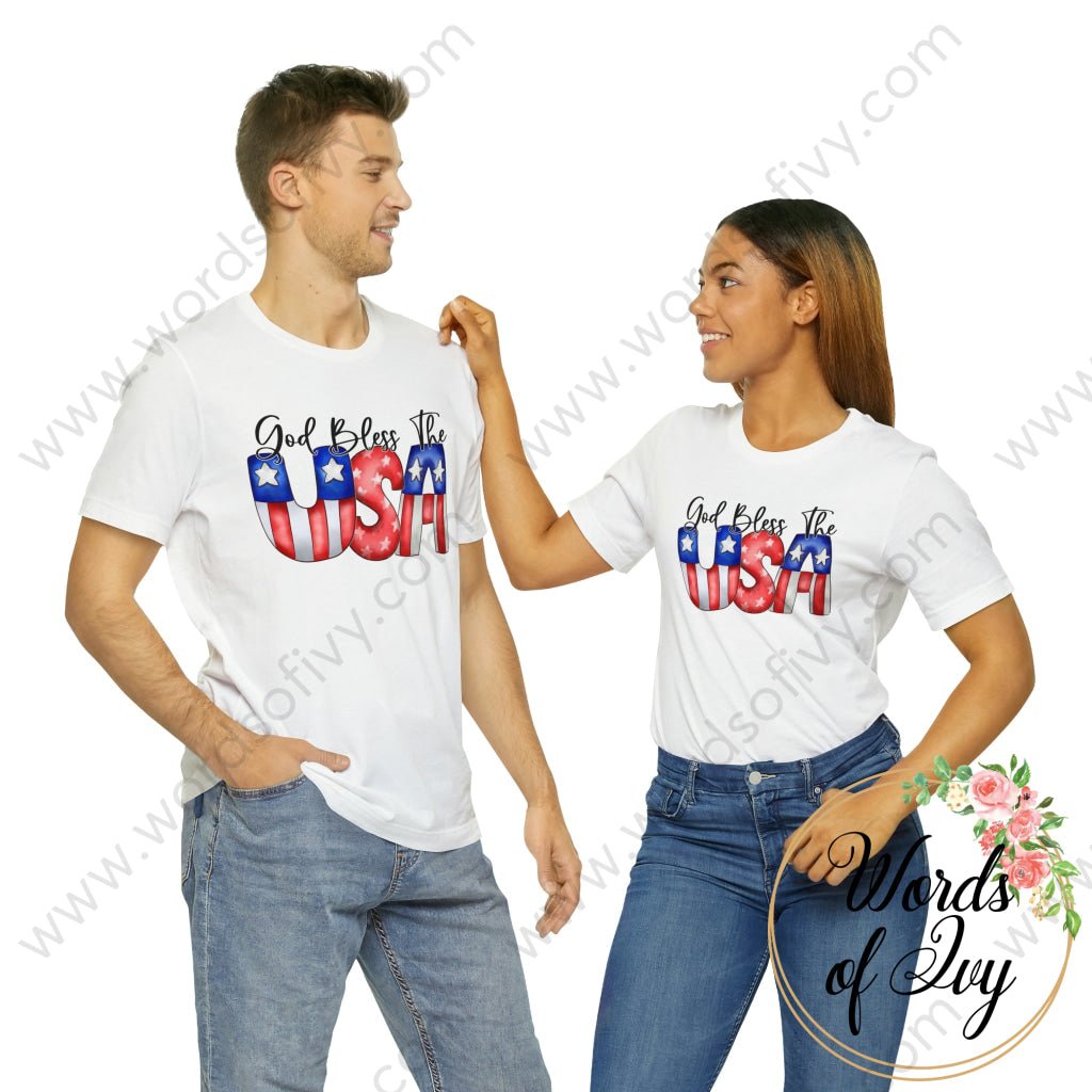 Adult Tee - God Bless The USA 220130008 | Nauti Life Tees