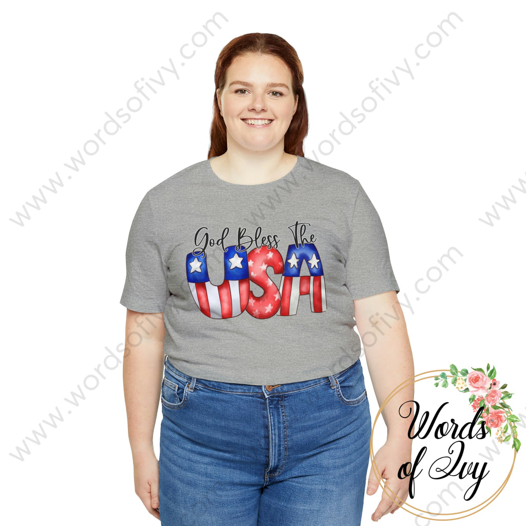 Adult Tee - God Bless The USA 220130008 | Nauti Life Tees