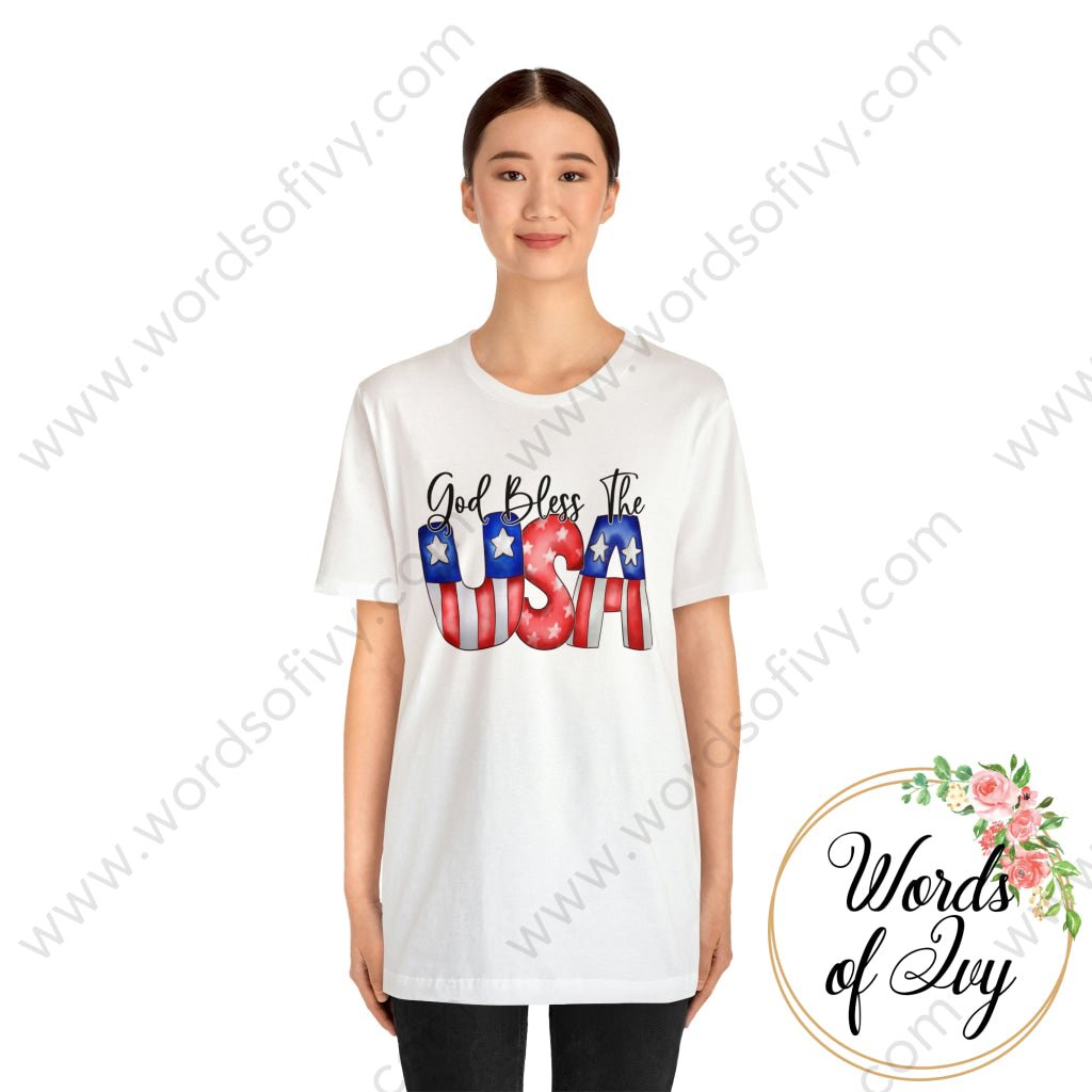 Adult Tee - God Bless The USA 220130008 | Nauti Life Tees