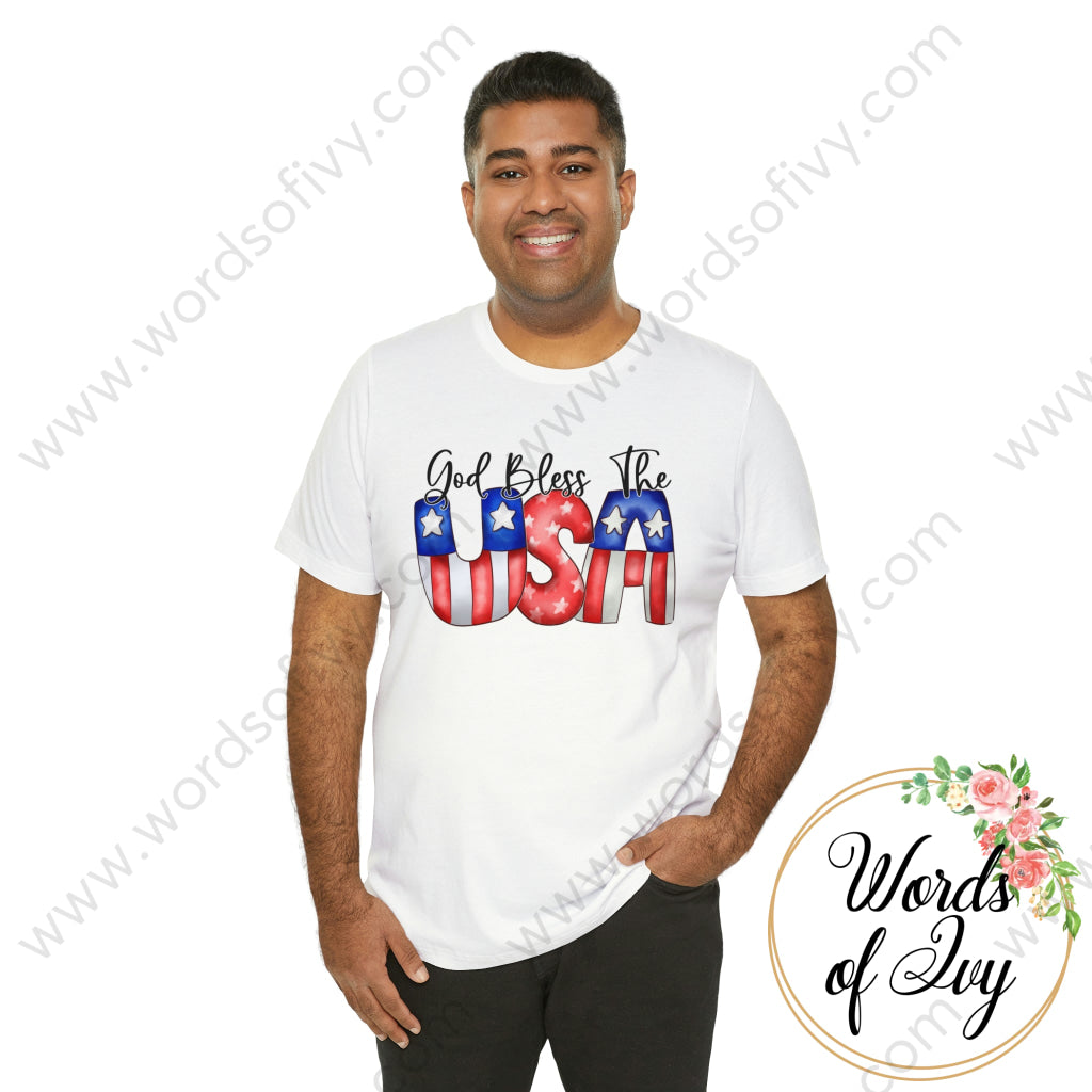 Adult Tee - God Bless The USA 220130008 | Nauti Life Tees