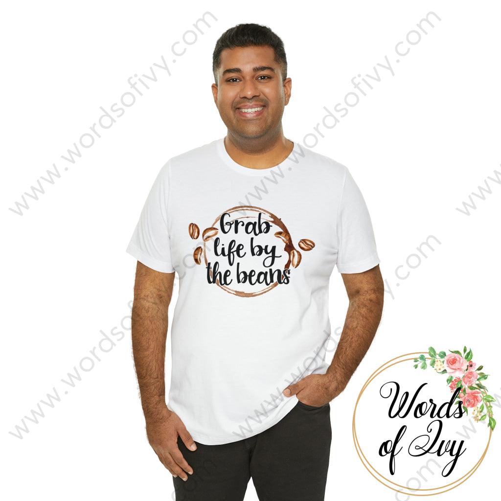 Adult Tee - Grab life by the beans 230926010 | Nauti Life Tees