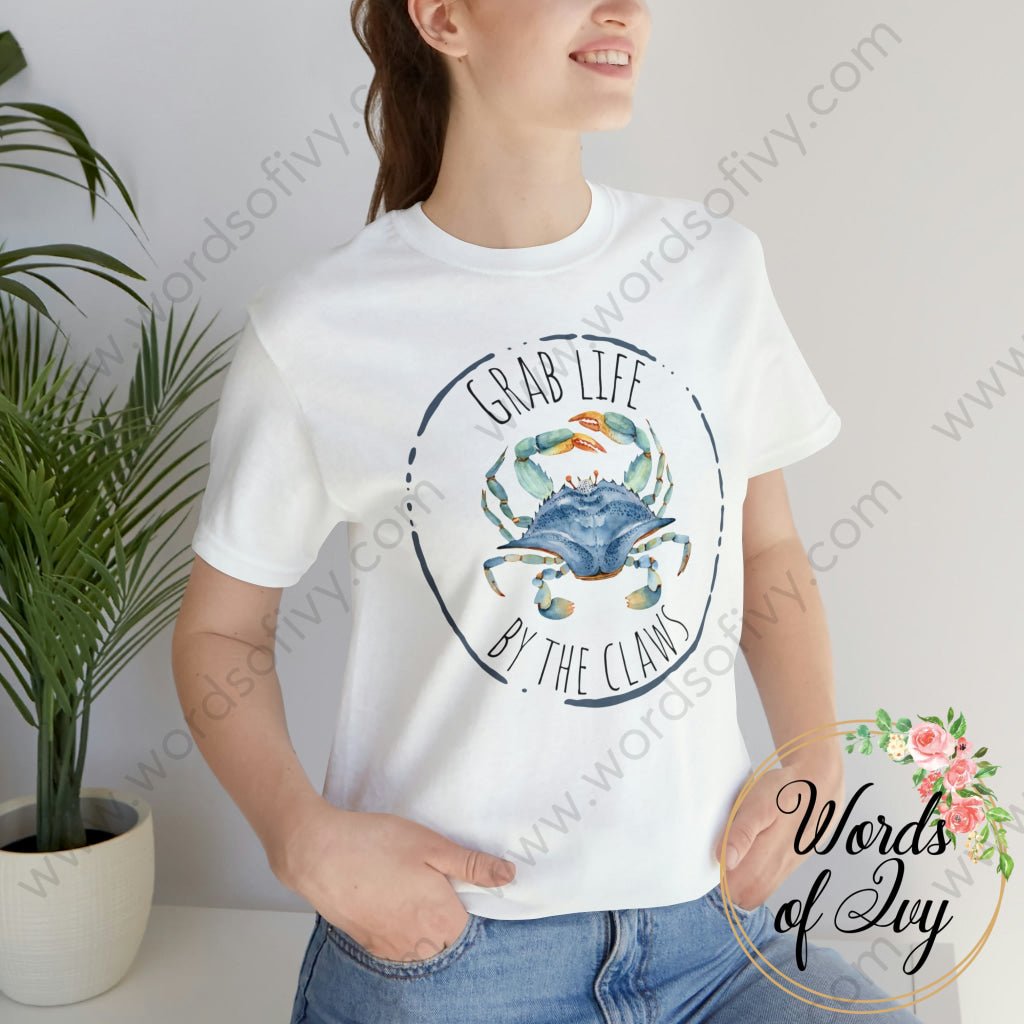 Adult Tee - Grab life by the claws 220809001 | Nauti Life Tees