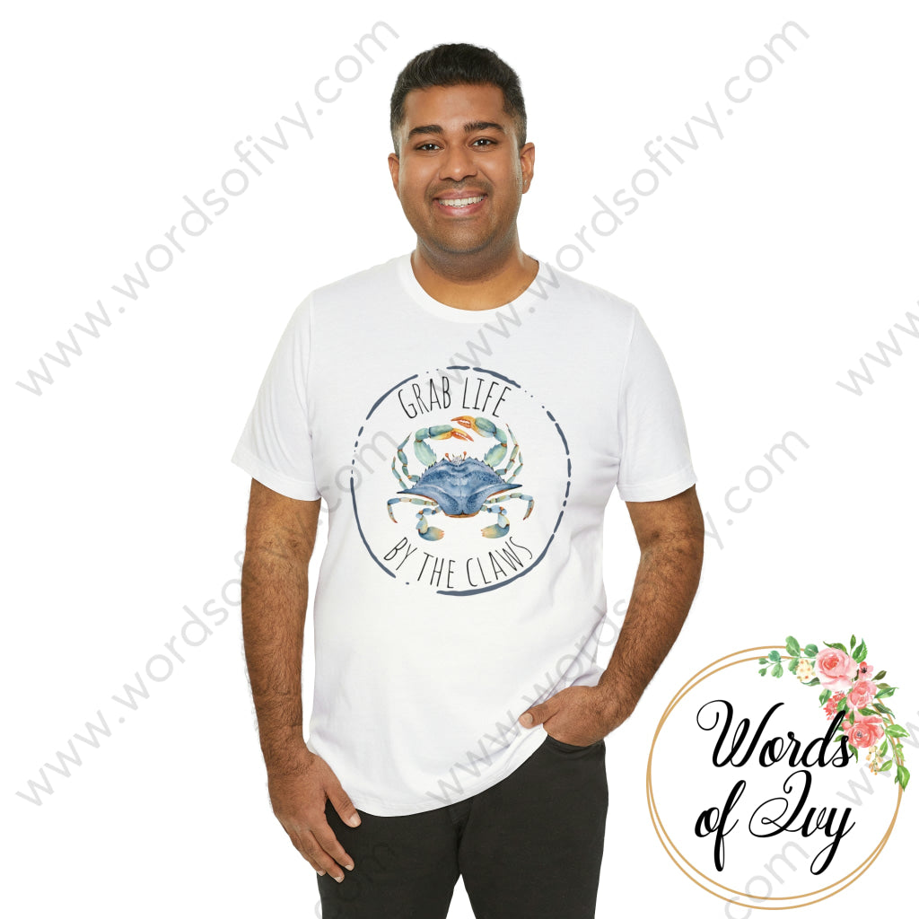 Adult Tee - Grab life by the claws 220809001 | Nauti Life Tees