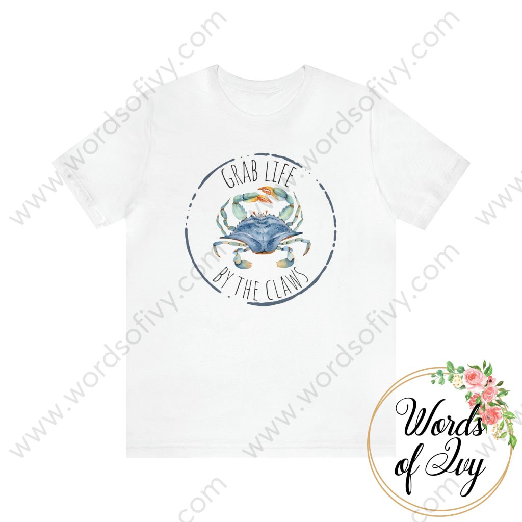 Adult Tee - Grab life by the claws 220809001 | Nauti Life Tees