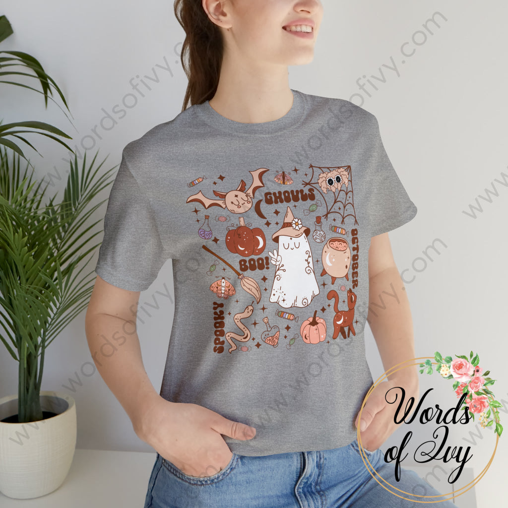 Adult Tee - Groovy Halloween Collage 230713002 T-Shirt