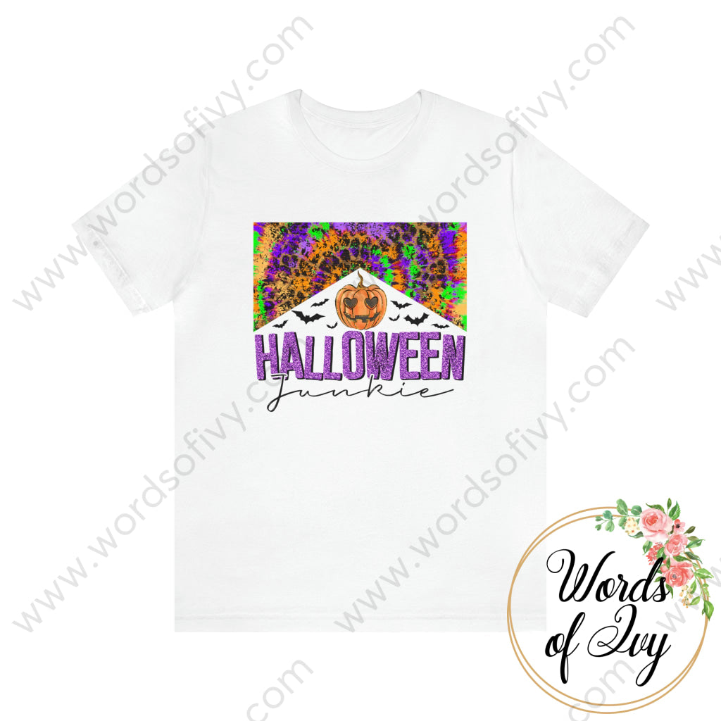 Adult Tee - Halloween Junkie 220913018 White / S T-Shirt