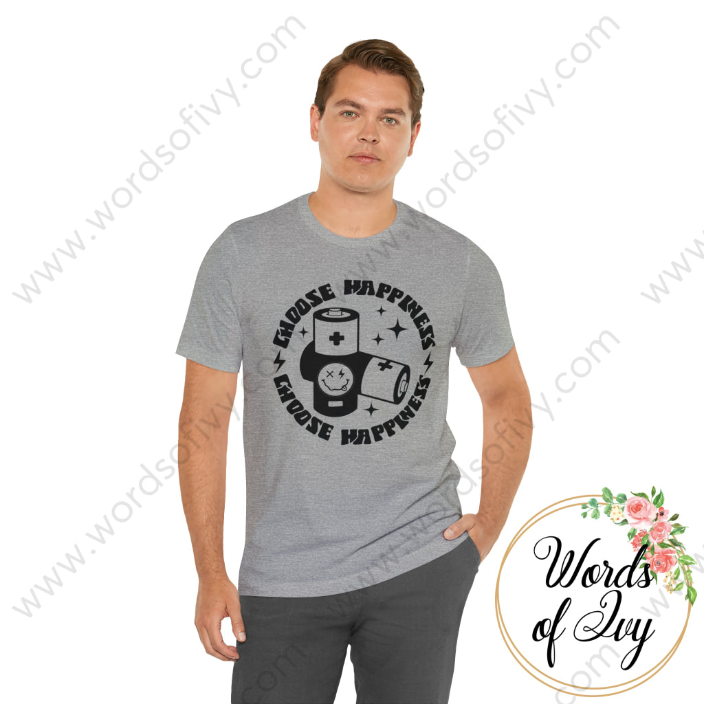 Adult Tee - Happiness Is Only Two Batteries Away Pocket 230821002 T-Shirt