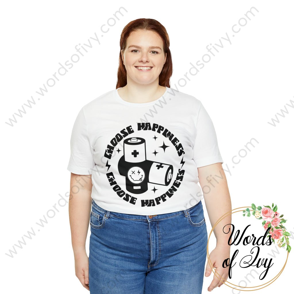 Adult Tee - Happiness Is Only Two Batteries Away Pocket 230821002 T-Shirt