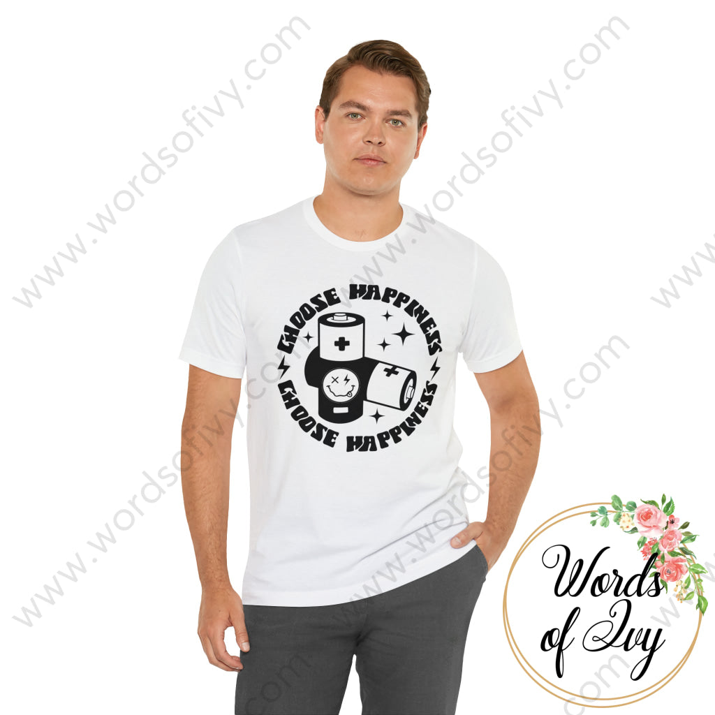 Adult Tee - Happiness Is Only Two Batteries Away Pocket 230821002 T-Shirt