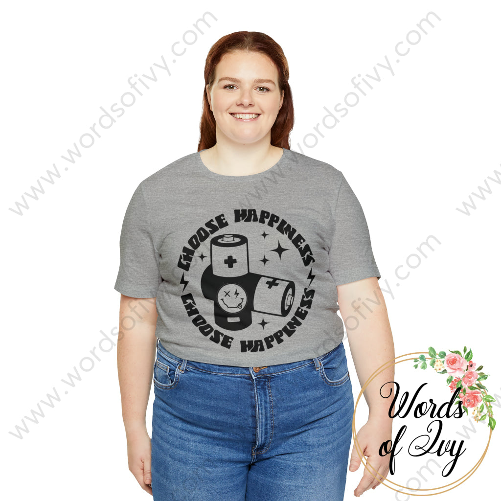 Adult Tee - Happiness Is Only Two Batteries Away Pocket 230821002 T-Shirt