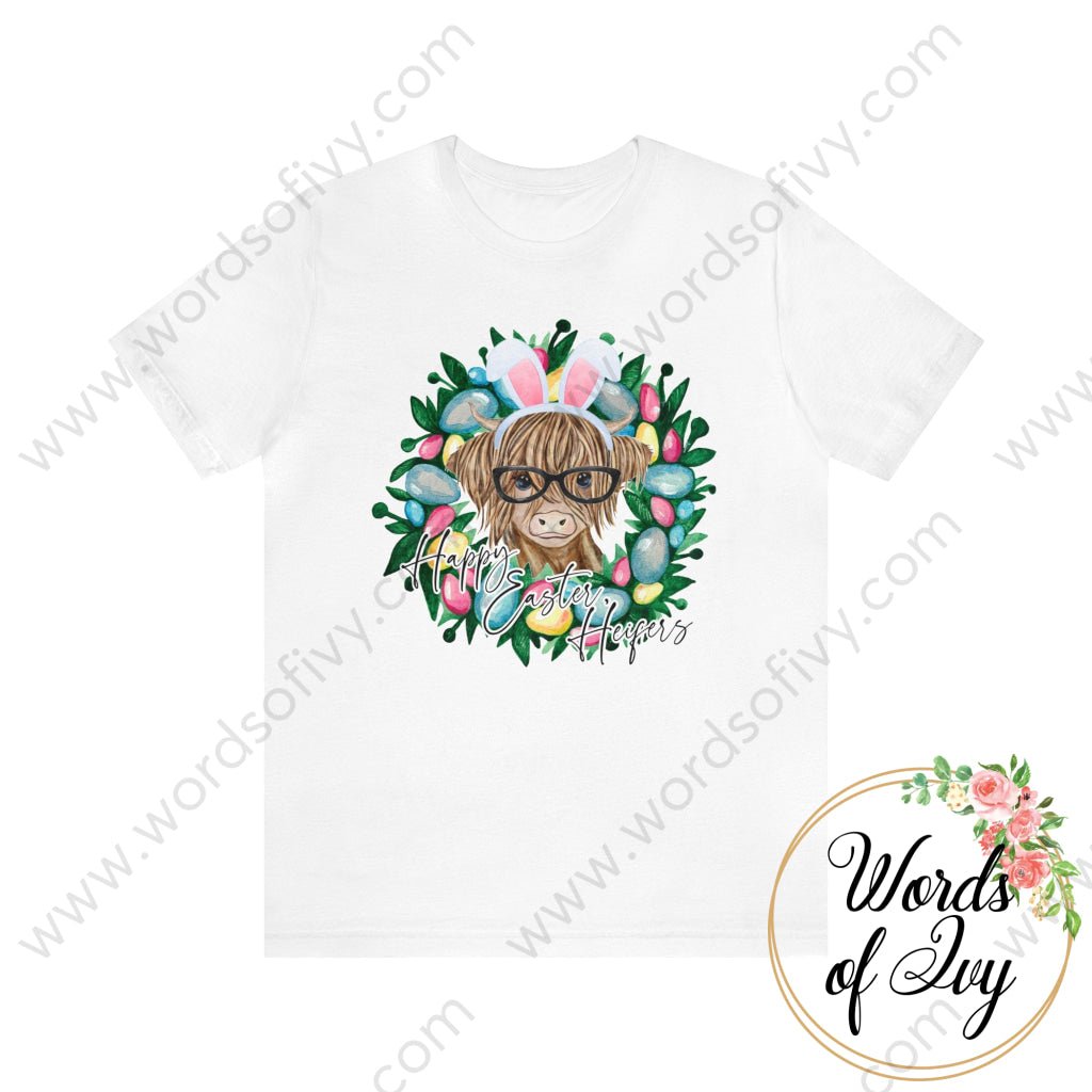 Adult Tee - Happy Easter Heifers 220227009 White / S T-Shirt