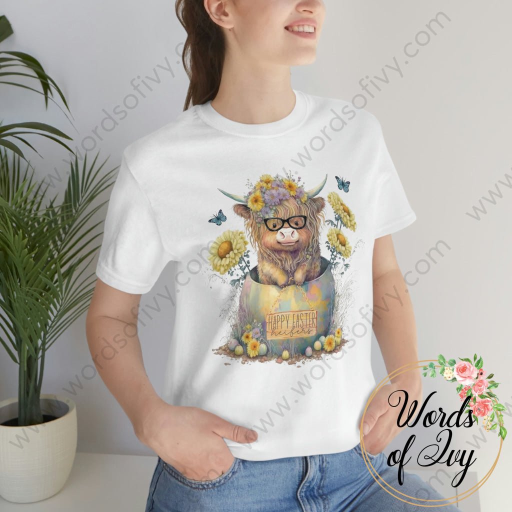 Adult Tee - Happy Easter Heifers 230306008 T-Shirt