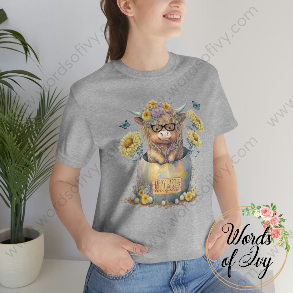 Adult Tee - HAPPY EASTER HEIFERS 230306008 | Nauti Life Tees