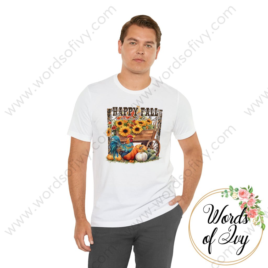 Adult Tee - HAPPY FALL CLUCKERS 230713003 | Nauti Life Tees