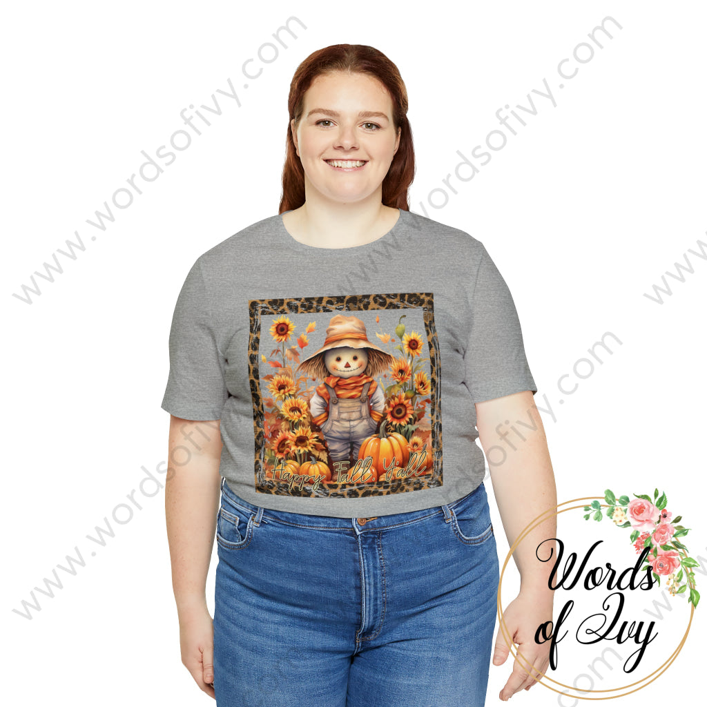 Adult Tee - Happy Fall Yall Scarecrow 230821004 T-Shirt