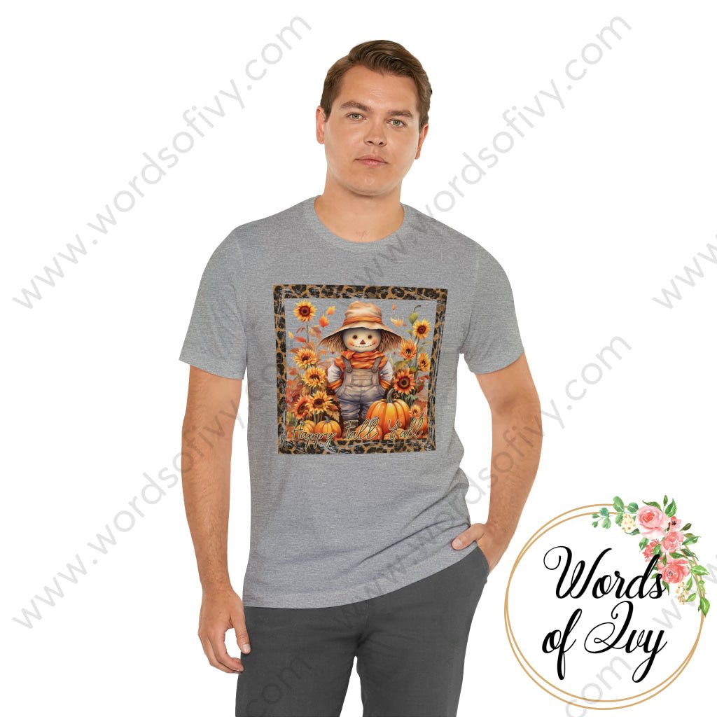 Adult Tee - Happy Fall Yall Scarecrow 230821004 T-Shirt