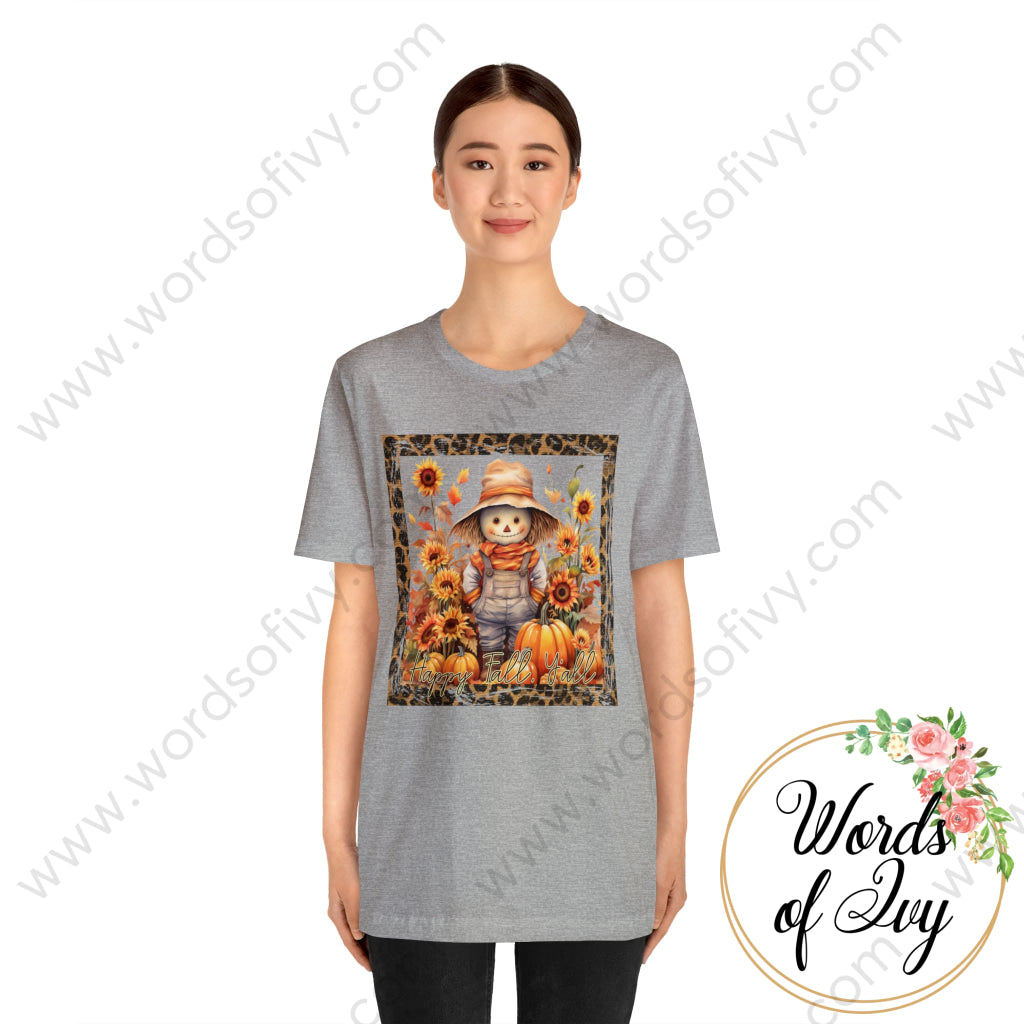 Adult Tee - HAPPY FALL YALL SCARECROW 230821004 | Nauti Life Tees