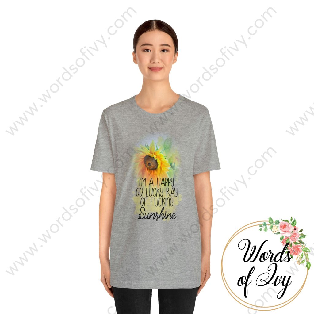 Adult Tee - Happy go lucky ray of sunshine 220814016 | Nauti Life Tees