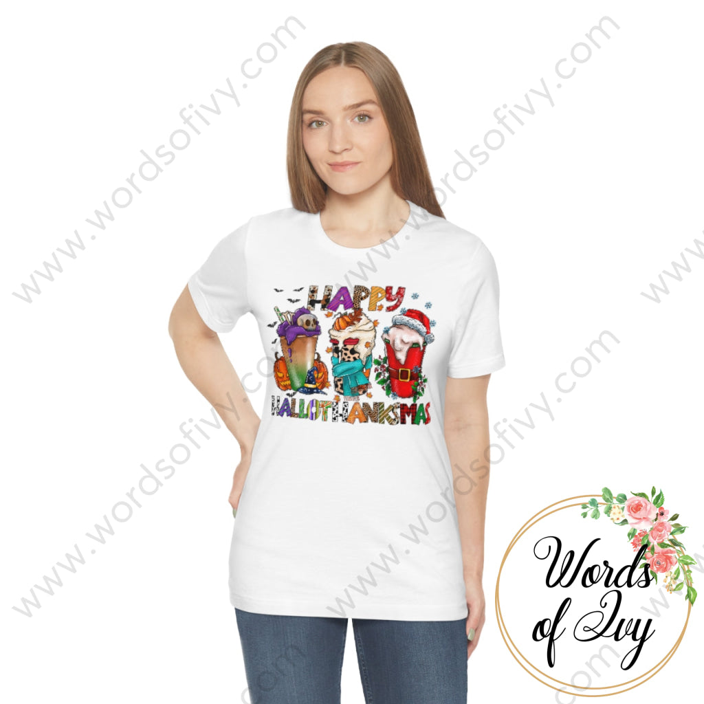 Adult Tee - Happy Hallothankmas 221015009 T-Shirt