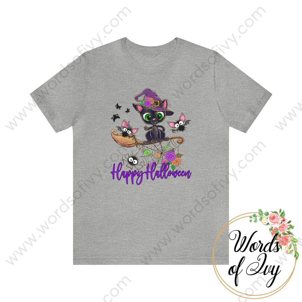 Adult Tee - Happy Halloween 230703009 Athletic Heather / S T-Shirt