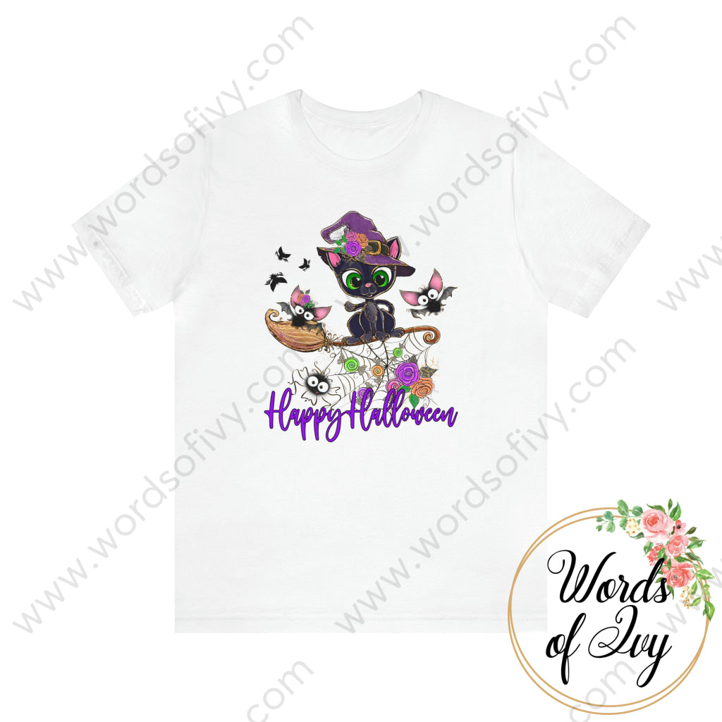 Adult Tee - Happy Halloween 230703009 White / S T-Shirt