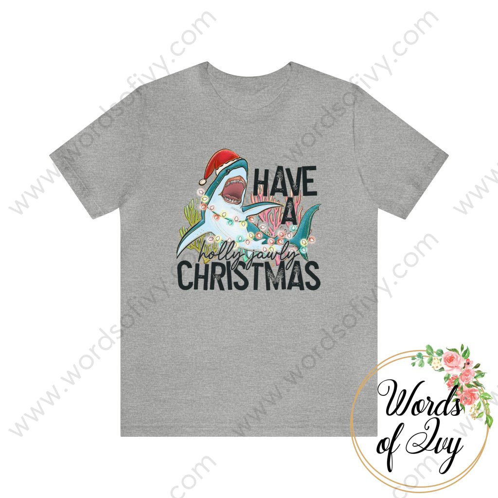 Adult Tee - Have A Holly Jawly Christmas 221122018 Athletic Heather / S T-Shirt