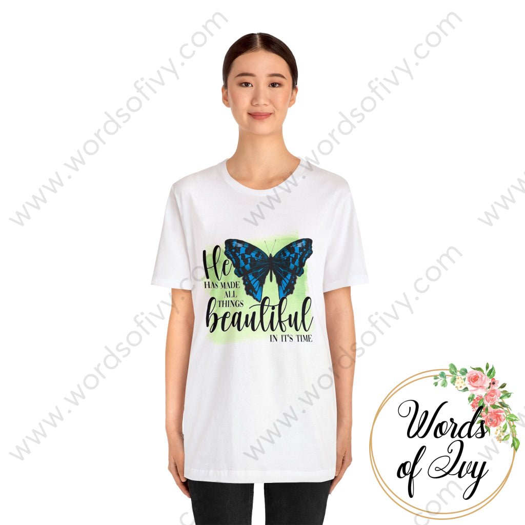 Adult Tee - He has made all things beautiful in it's time 220130003 | Nauti Life Tees