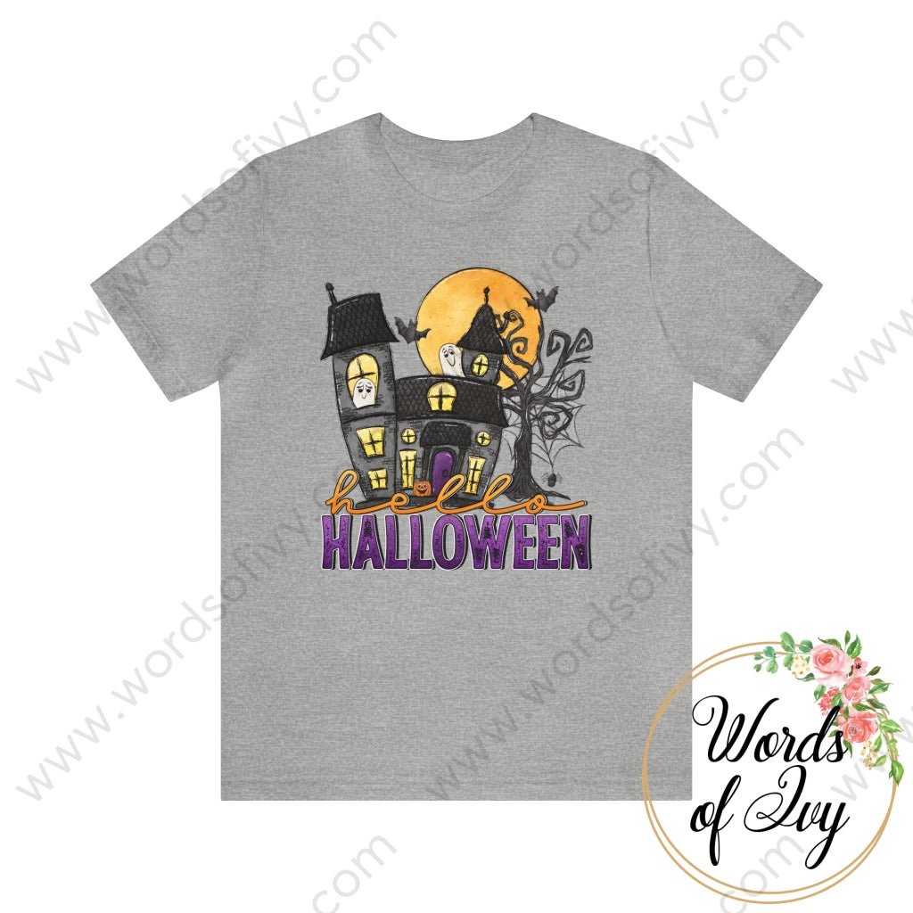 Adult Tee - Hello Halloween 220821013 Athletic Heather / S T-Shirt