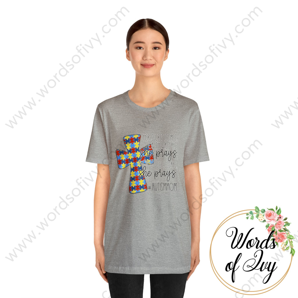 Adult Tee - Her Secret Is Simple Autism Mom 220130004 T-Shirt