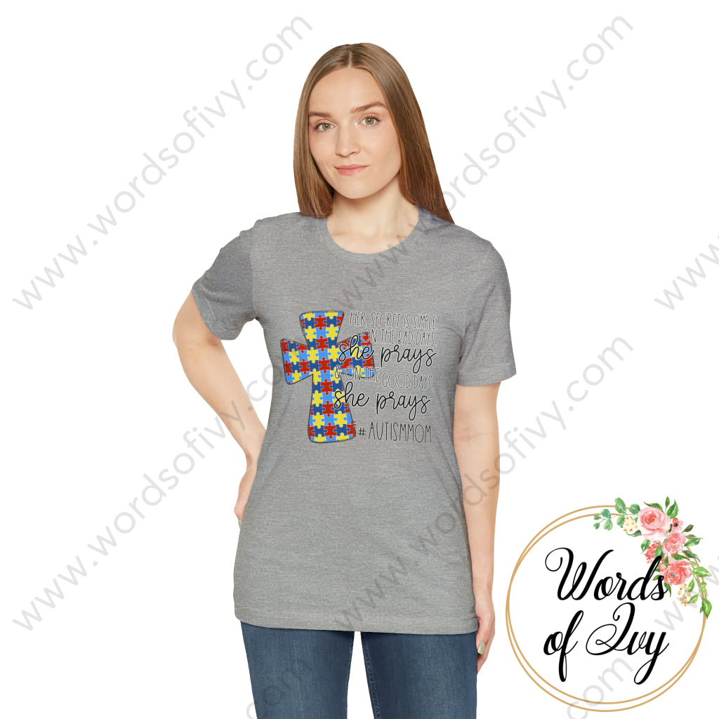 Adult Tee - HER SECRET IS SIMPLE AUTISM MOM 220130004 | Nauti Life Tees