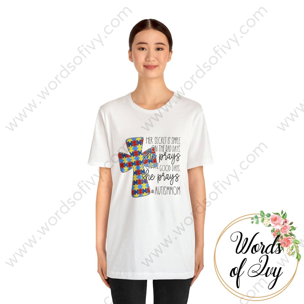 Adult Tee - Her Secret Is Simple Autism Mom 220130004 T-Shirt