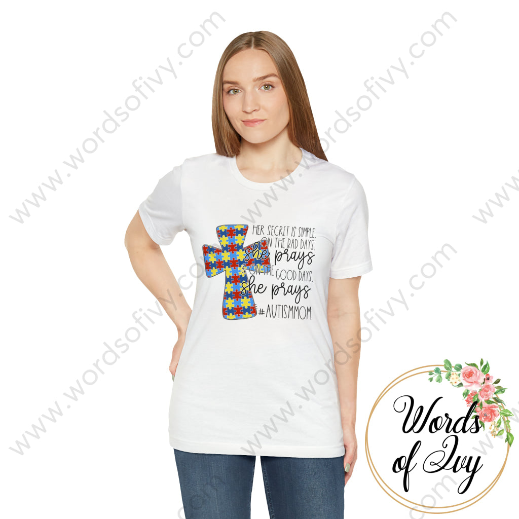 Adult Tee - HER SECRET IS SIMPLE AUTISM MOM 220130004 | Nauti Life Tees