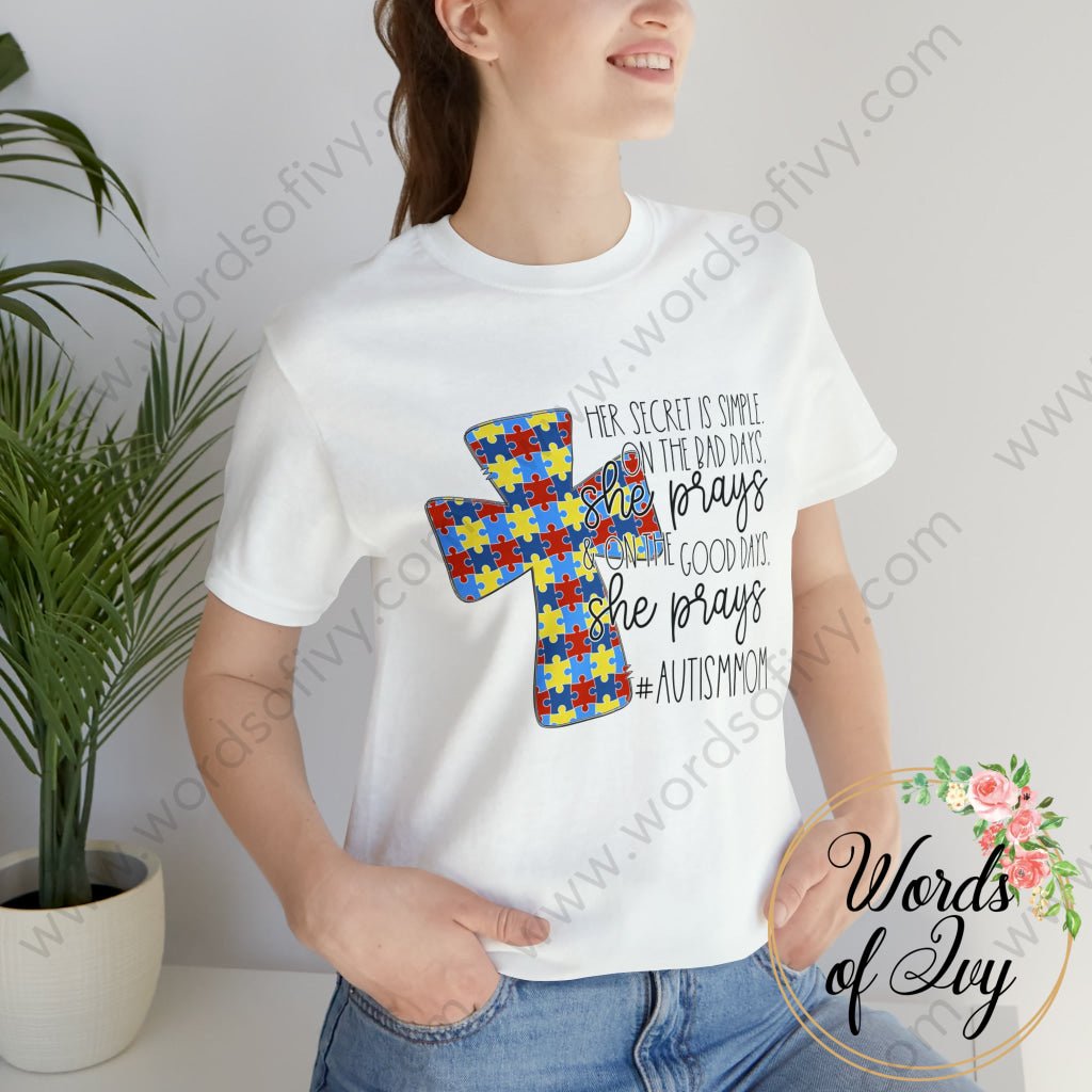 Adult Tee - HER SECRET IS SIMPLE AUTISM MOM 220130004 | Nauti Life Tees