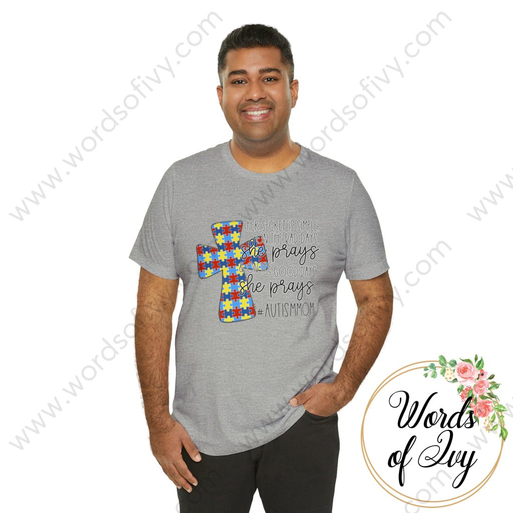 Adult Tee - HER SECRET IS SIMPLE AUTISM MOM 220130004 | Nauti Life Tees