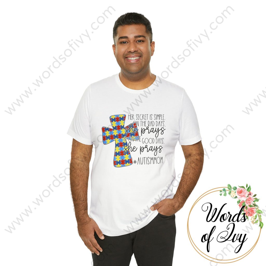 Adult Tee - HER SECRET IS SIMPLE AUTISM MOM 220130004 | Nauti Life Tees