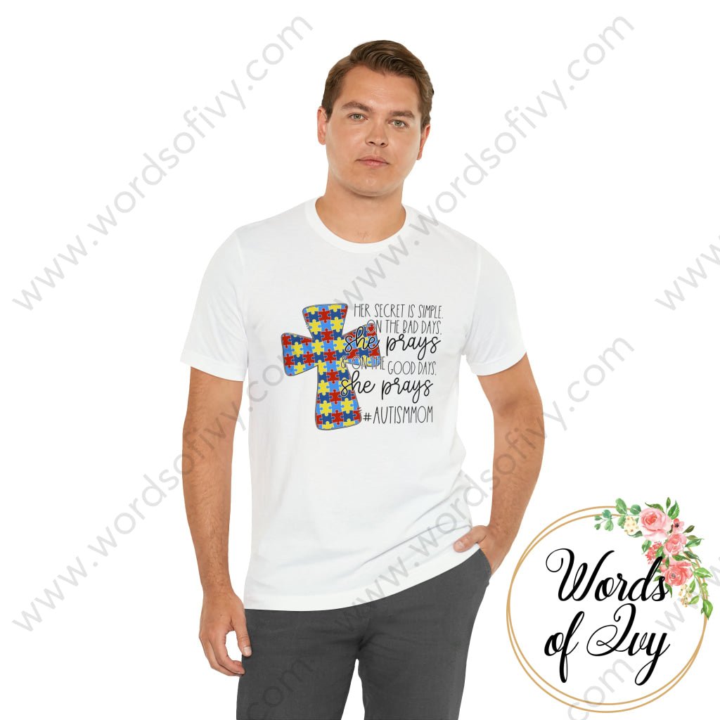 Adult Tee - HER SECRET IS SIMPLE AUTISM MOM 220130004 | Nauti Life Tees