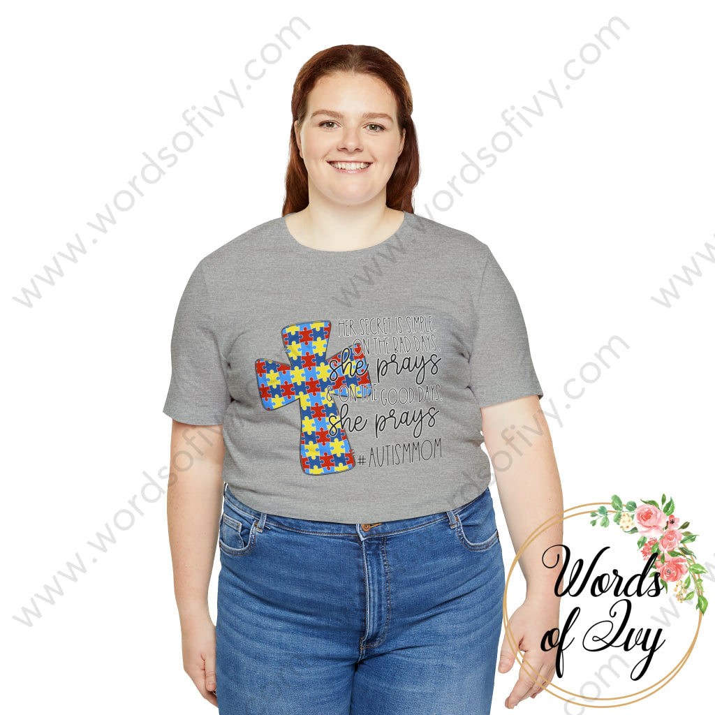 Adult Tee - Her Secret Is Simple Autism Mom 220130004 T-Shirt