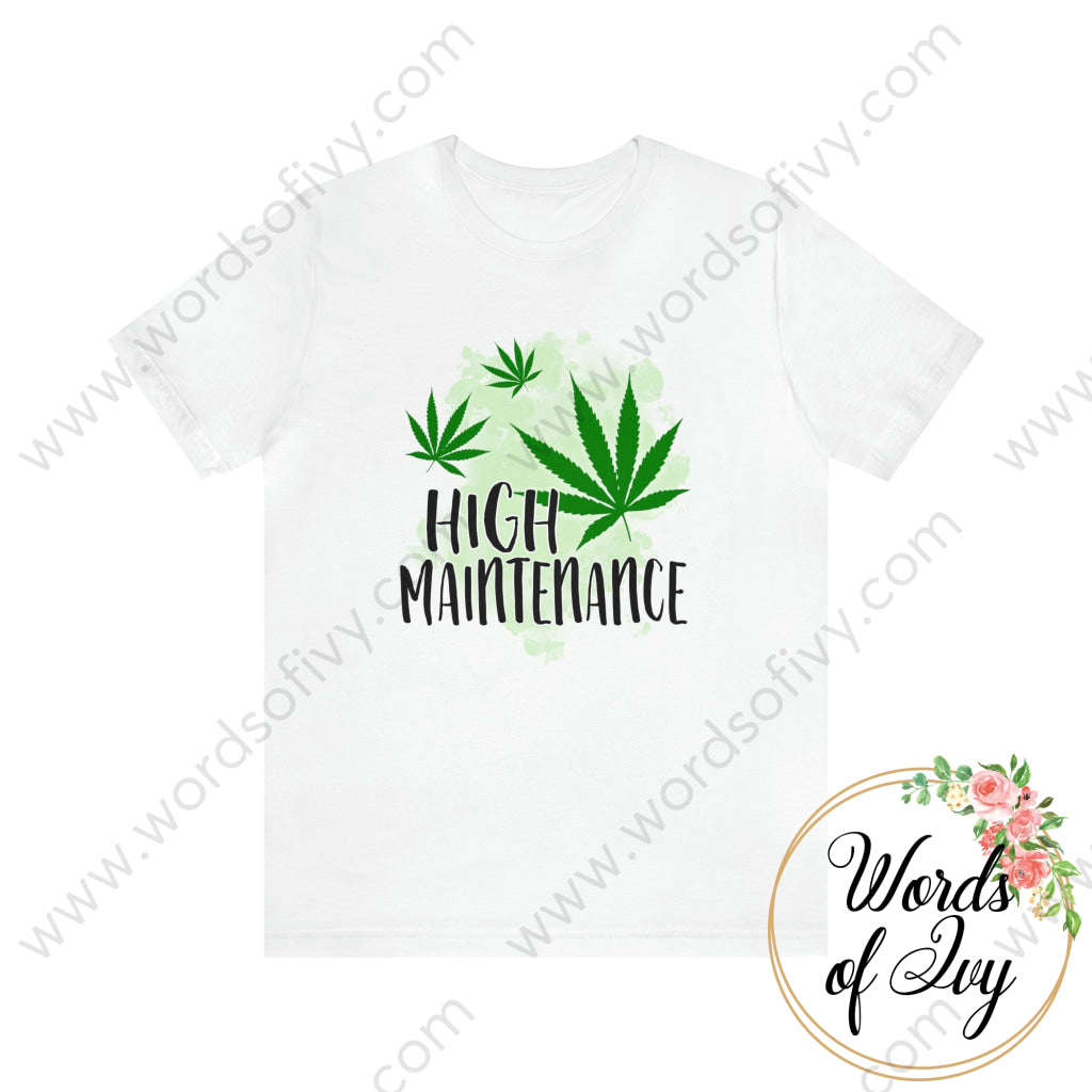 Adult Tee - High Maintenance 220926009 White / S T-Shirt