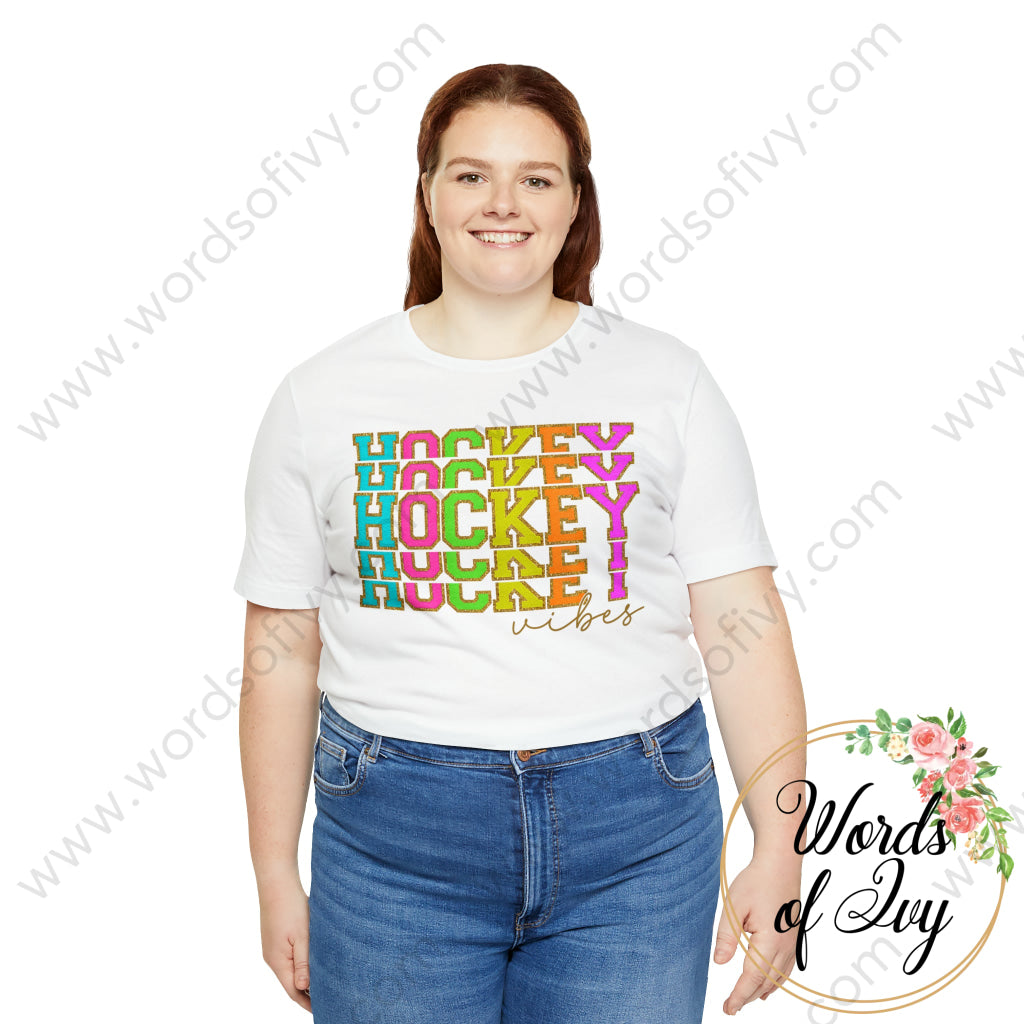 Adult Tee - Hockey Vibes 230821005 T-Shirt