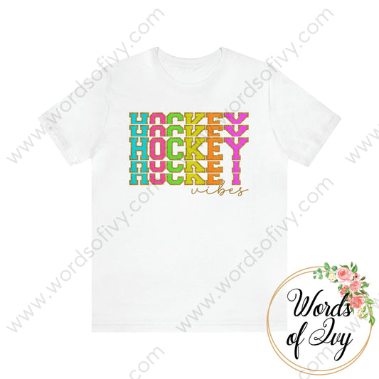 Adult Tee - Hockey Vibes 230821005 White / S T-Shirt