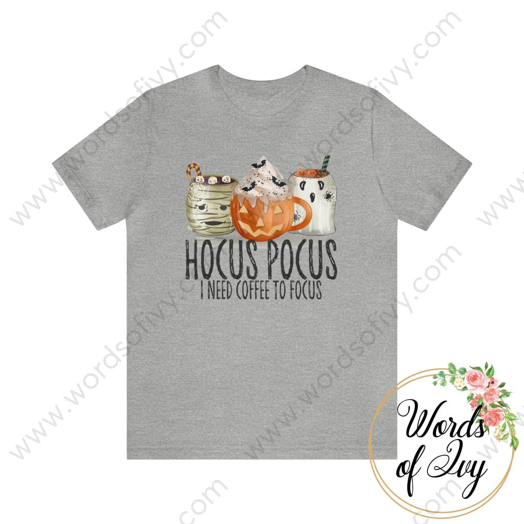 Adult Tee - HOCUS POCUS I NEED COFFEE TO FOCUS 220913012 | Nauti Life Tees