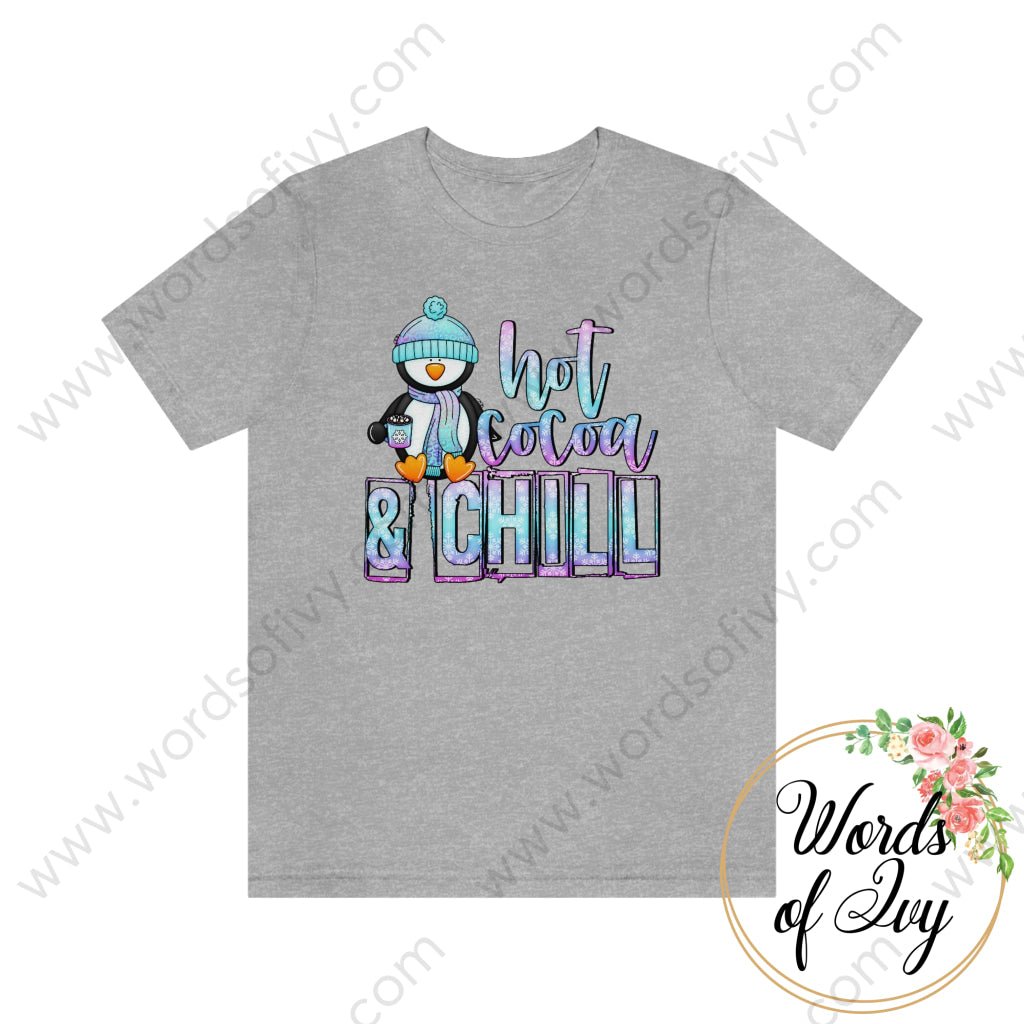 Adult Tee - Hot Cocoa and Chill Penguin 220122001 | Nauti Life Tees