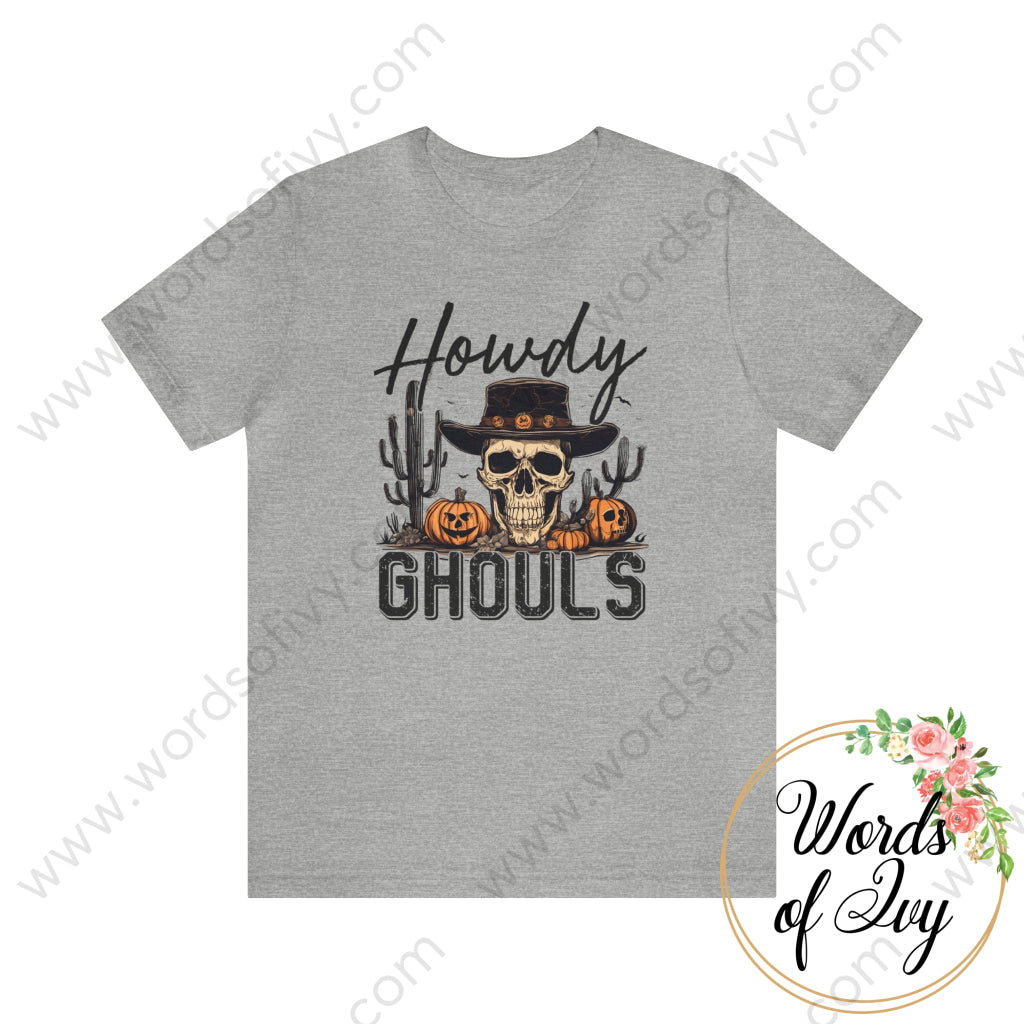 Adult Tee - Howdy Ghouls 240125002 Athletic Heather / S T-Shirt