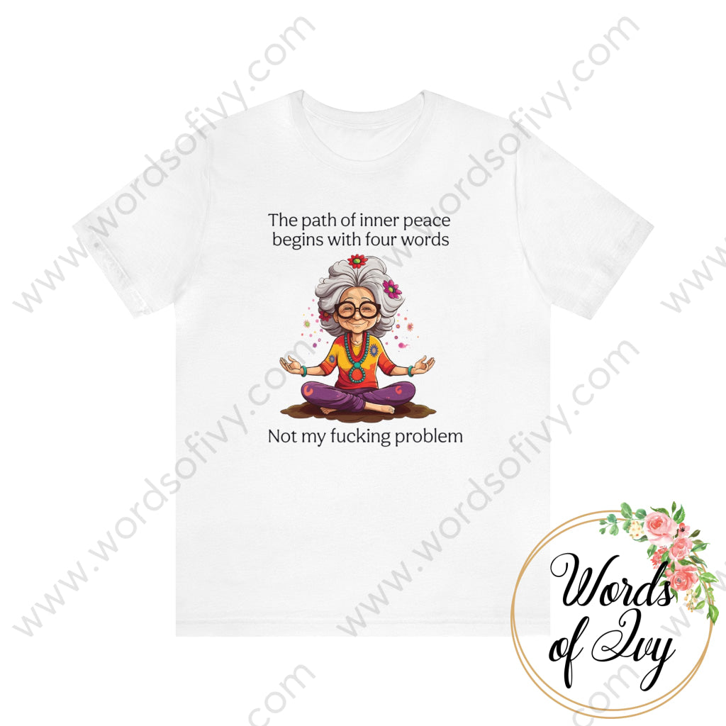 Adult Tee - Inner Peace 240218001 White / S T-Shirt