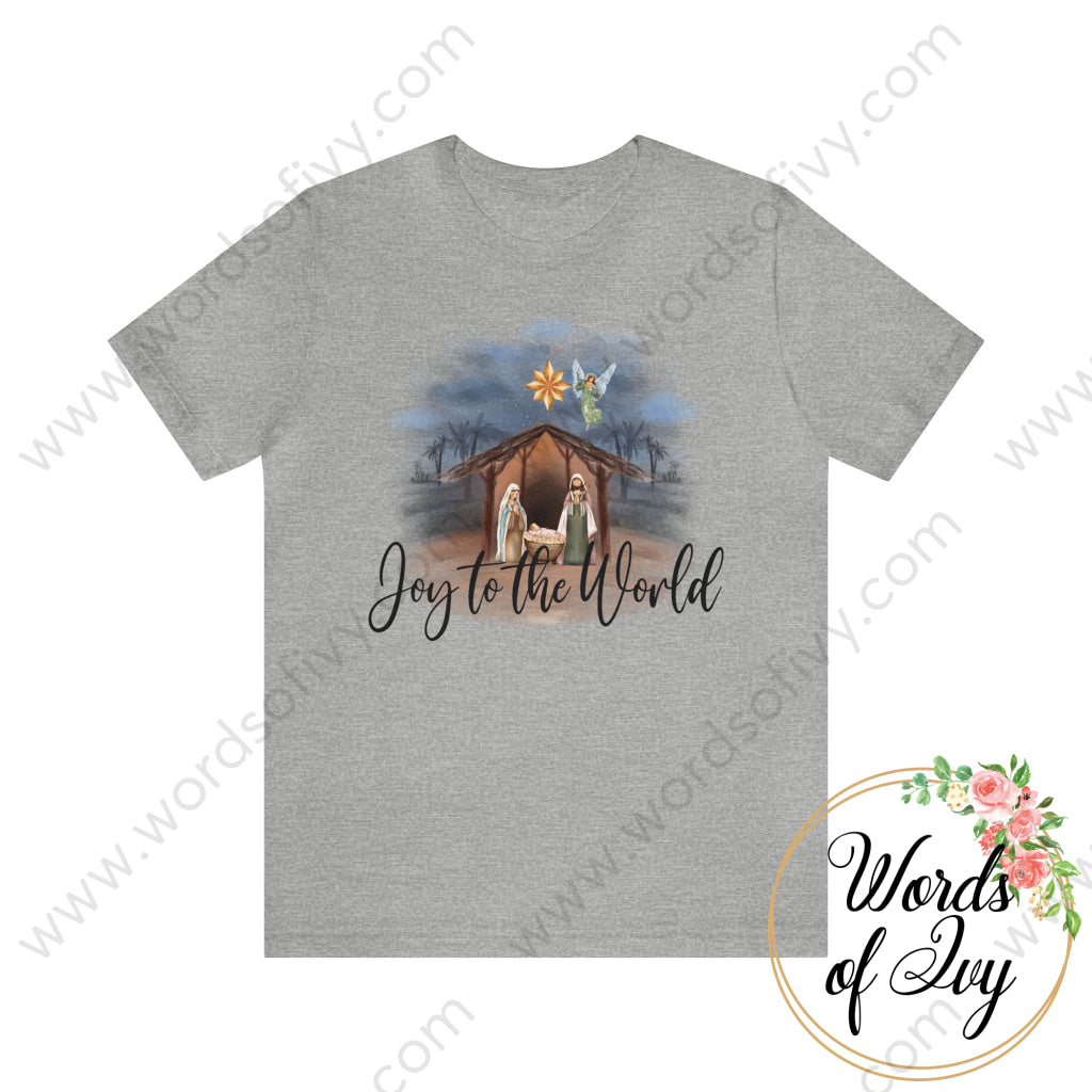 Adult Tee - Joy To The World 230703022 Athletic Heather / S T-Shirt
