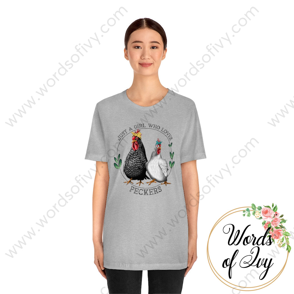Adult Tee - Just A Girl Who Loves Peckers 220107005 T-Shirt