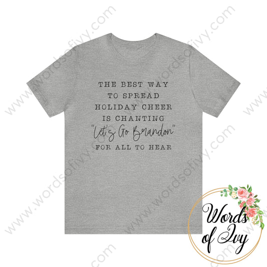 Adult Tee - Lets Go Brandon 211122001 Athletic Heather / S T-Shirt