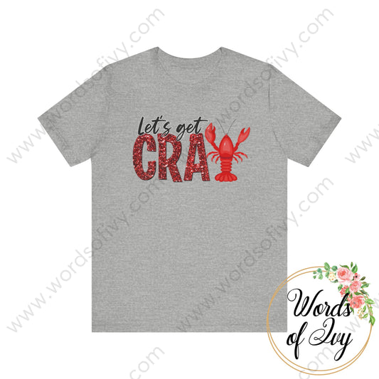 Adult Tee - Let’s Get Crazy Crawfish 240724048 Athletic Heather / S T-Shirt