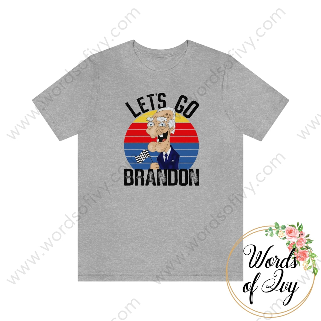 Adult Tee - Lets Go Brandon 211021002 Athletic Heather / S T-Shirt