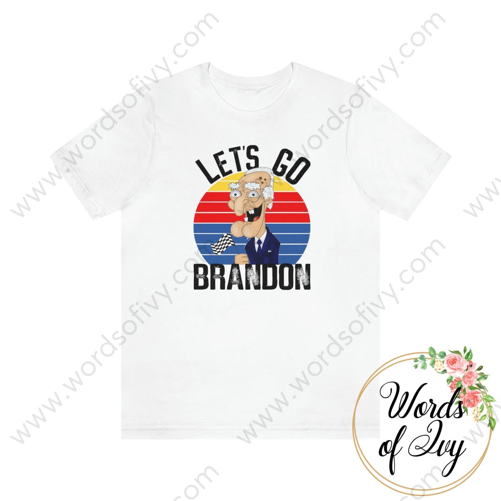 Adult Tee - Lets Go Brandon 211021002 White / S T-Shirt